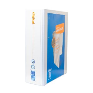 Digital A4 Ring Binder, D-Shaped, 10 cm, White